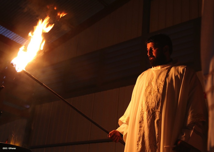Misa Pascual en Catedral de Managua