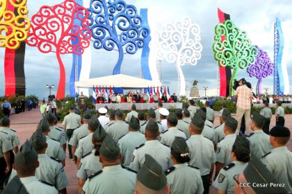 Acto del 37 Aniversario del Ejército de Nicaragua