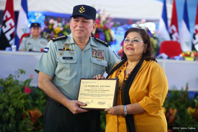 Acto del 37 Aniversario del Ejército de Nicaragua