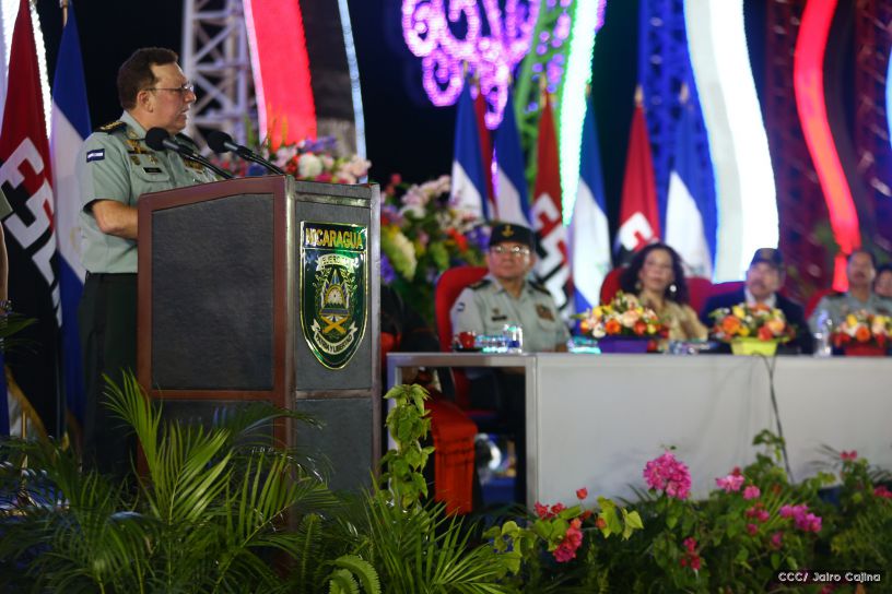 Acto del 37 Aniversario del Ejército de Nicaragua