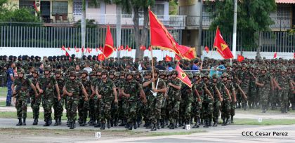 Desfile por el 37 Aniversario del Ejército de Nicaragua