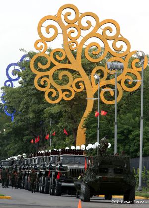 Desfile por el 37 Aniversario del Ejército de Nicaragua