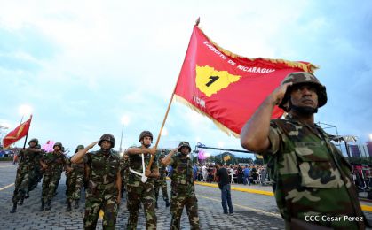 Desfile por el 37 Aniversario del Ejército de Nicaragua