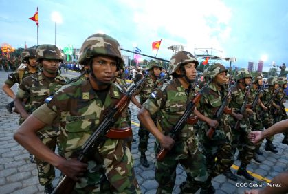 Desfile por el 37 Aniversario del Ejército de Nicaragua