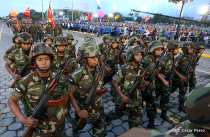 Desfile por el 37 Aniversario del Ejército de Nicaragua