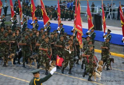 Desfile por el 37 Aniversario del Ejército de Nicaragua