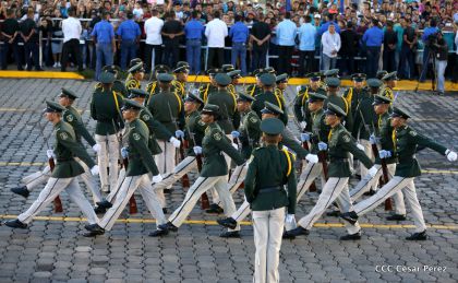 Desfile por el 37 Aniversario del Ejército de Nicaragua