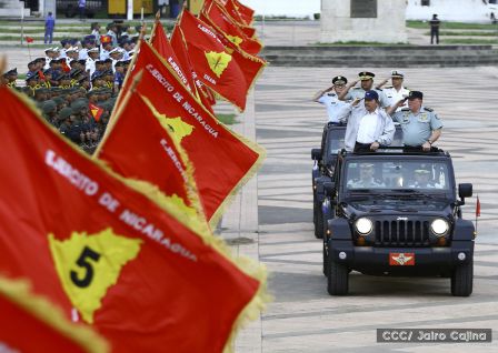 Desfile por el 37 Aniversario del Ejército de Nicaragua