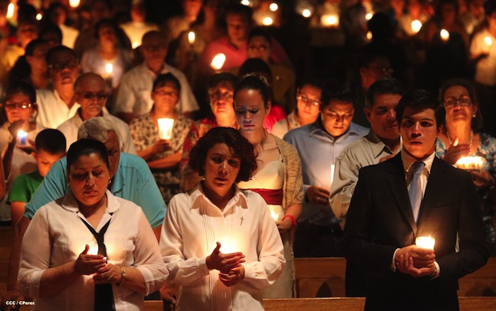 Misa Pascual en Catedral de Managua