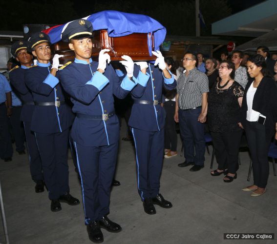 Compañero René Núñez recibido con honores en Peñas Blancas