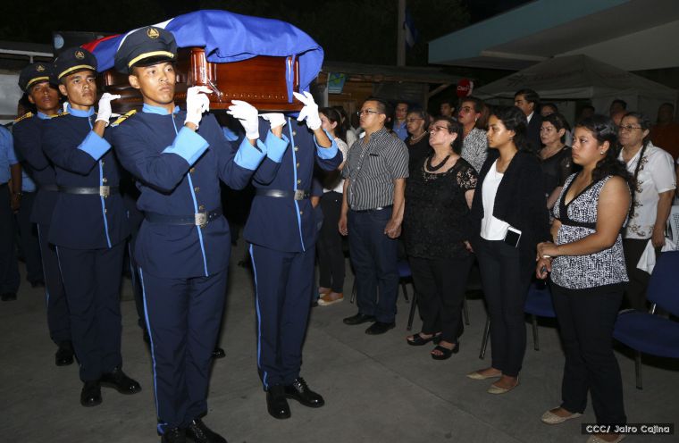 Compañero René Núñez recibido con honores en Peñas Blancas