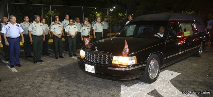 Compañero René Núñez recibido con honores en Peñas Blancas