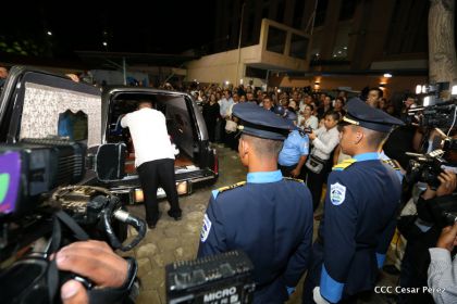 Vela de cuerpo presente del compañero René Núñez Téllez