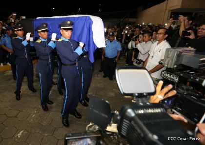 Vela de cuerpo presente del compañero René Núñez Téllez