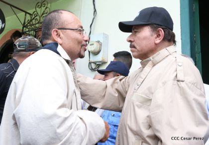 Comandante Daniel participa en honras fúnebres del compañero René Nuñez en León