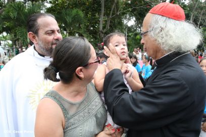 Eucaristía del Cardenal Leopoldo Brenes en Dolores, Carazo
