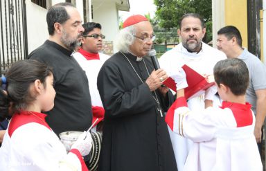 Eucaristía del Cardenal Leopoldo Brenes en Dolores, Carazo