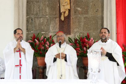 Eucaristía del Cardenal Leopoldo Brenes en Dolores, Carazo
