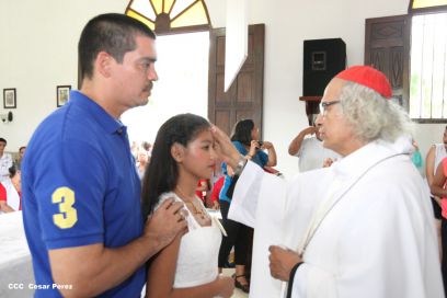 Eucaristía del Cardenal Leopoldo Brenes en Dolores, Carazo