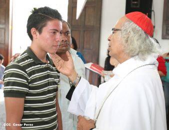 Eucaristía del Cardenal Leopoldo Brenes en Dolores, Carazo