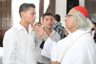 Eucaristía del Cardenal Leopoldo Brenes en Dolores, Carazo