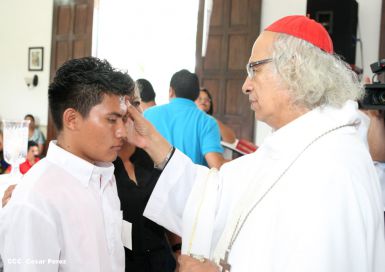 Eucaristía del Cardenal Leopoldo Brenes en Dolores, Carazo