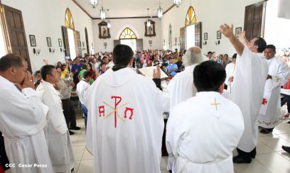 Eucaristía del Cardenal Leopoldo Brenes en Dolores, Carazo