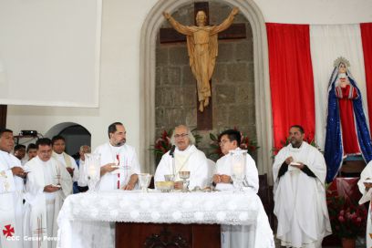 Eucaristía del Cardenal Leopoldo Brenes en Dolores, Carazo