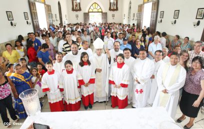 Eucaristía del Cardenal Leopoldo Brenes en Dolores, Carazo