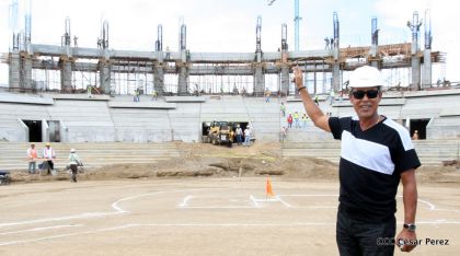 Recorrido por la construcción del Nuevo Estadio Nacional de Béisbol