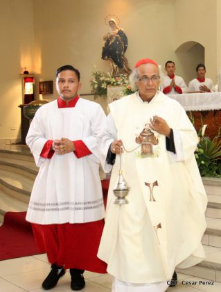 Misa del Cardenal Leopoldo Brenes en honor a San Francisco de Asís