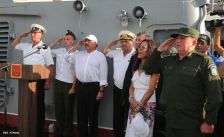 Daniel y Rosario despiden a tripulación de Buque Ruso "Moskva"