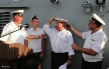 Daniel y Rosario despiden a tripulación de Buque Ruso "Moskva"