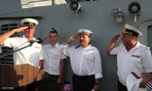 Daniel y Rosario despiden a tripulación de Buque Ruso "Moskva"