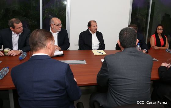 Comandante Daniel se reúne con presidentes de Cámaras de Comercio de Centroamérica