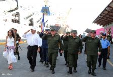 Daniel y Rosario despiden a tripulación de Buque Ruso "Moskva"