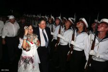 Daniel y Rosario despiden a tripulación de Buque Ruso "Moskva"