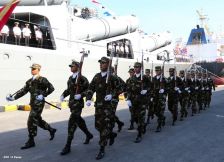 Daniel y Rosario despiden a tripulación de Buque Ruso "Moskva"