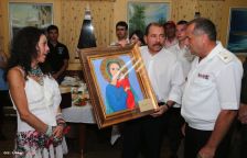 Daniel y Rosario despiden a tripulación de Buque Ruso "Moskva"