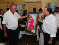 Daniel y Rosario despiden a tripulación de Buque Ruso "Moskva"