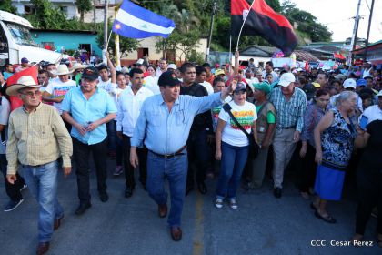 Familias de Boaco participan en Caminata de la Buena Esperanza