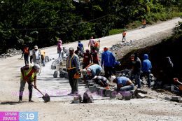 Inauguración de tramo carretero en El Cuá