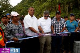 Inauguración de tramo carretero en El Cuá
