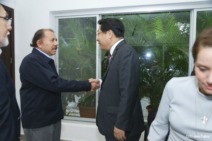 Presidente Daniel se reúne con Ministro de Comercio de la República de Corea, Hyunghwan JOO