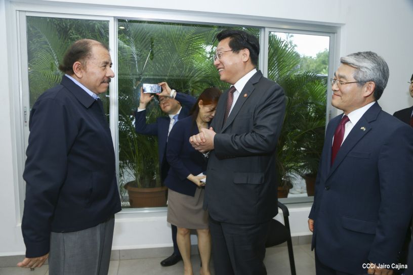 Presidente Daniel se reúne con Ministro de Comercio de la República de Corea, Hyunghwan JOO