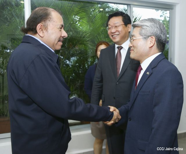 Presidente Daniel se reúne con Ministro de Comercio de la República de Corea, Hyunghwan JOO