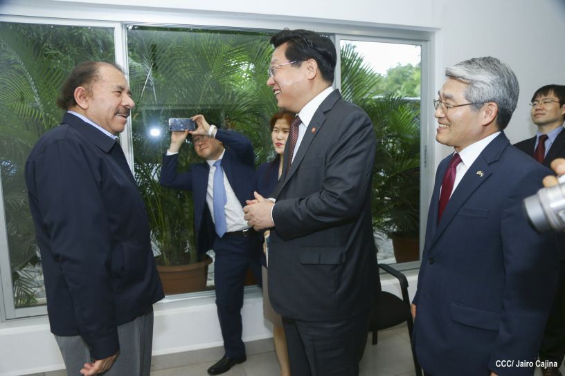 Presidente Daniel se reúne con Ministro de Comercio de la República de Corea, Hyunghwan JOO