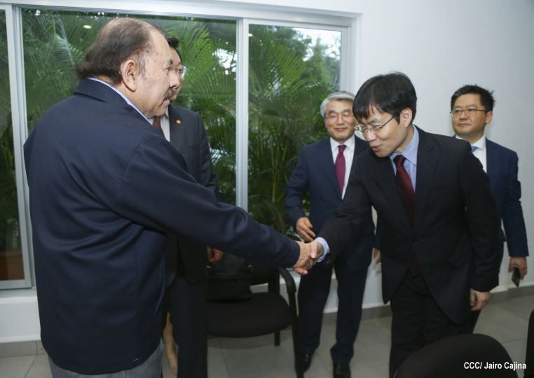 Presidente Daniel se reúne con Ministro de Comercio de la República de Corea, Hyunghwan JOO