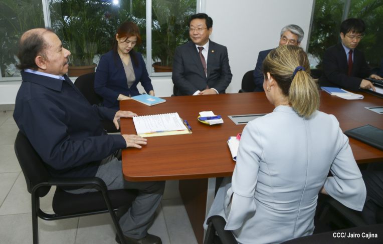 Presidente Daniel se reúne con Ministro de Comercio de la República de Corea, Hyunghwan JOO