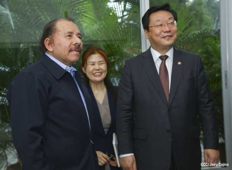 Presidente Daniel se reúne con Ministro de Comercio de la República de Corea, Hyunghwan JOO